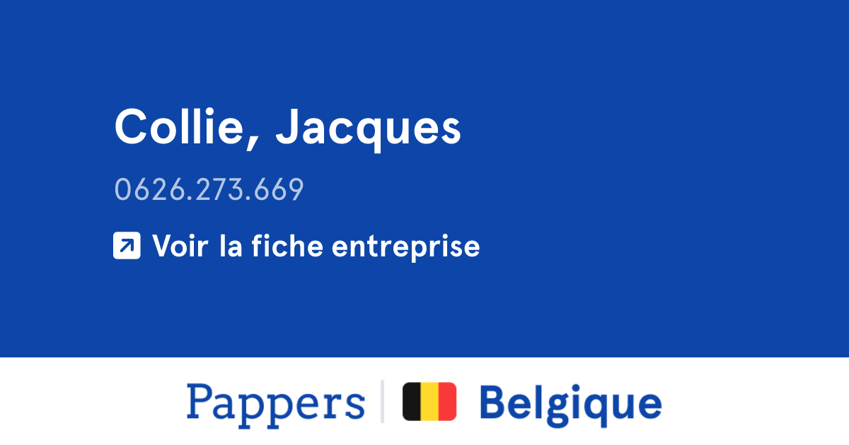 Collie, Jacques (0626.273.669) : Chiffre d'affaires & dirigeants